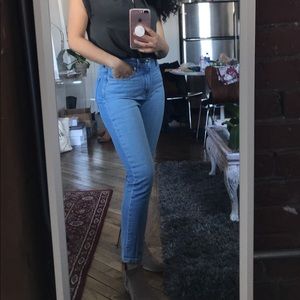 Everlane light blue wash ankle jeans sz 27